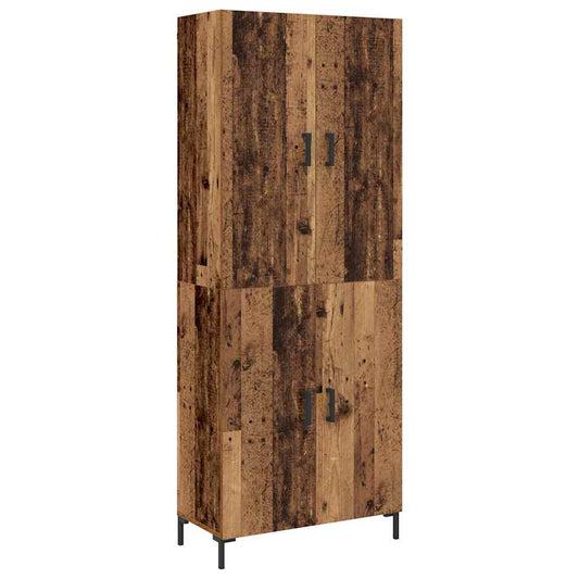 Høyskap Gammelt tre 69.5 x 34 x 180 cm Konstruert tre