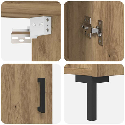 Høyskap artisan eik 69.5 x 34 x 180 cm Konstruert tre