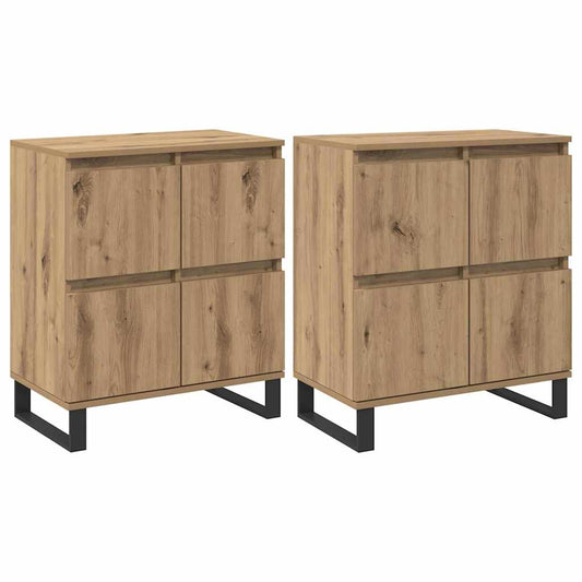 Skap 2 pcs artisan eik 120 x 35 x 70 cm Konstruert tre