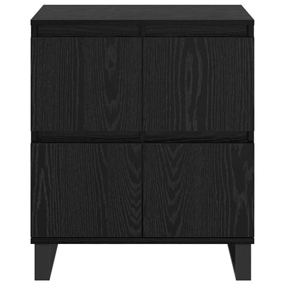 Skap 3 pcs Svart eik 180 x 35 x 70 cm Konstruert tre