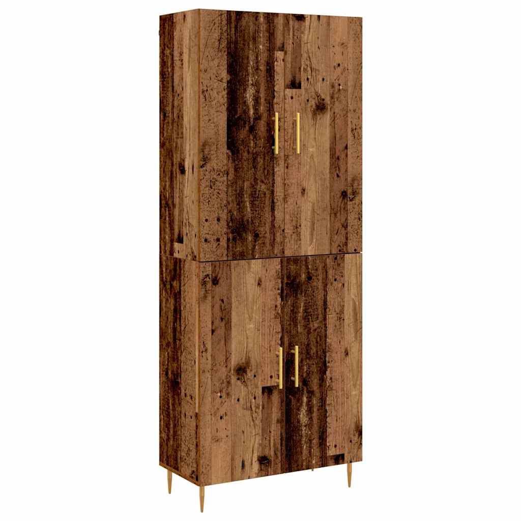 Høyskap Gammelt tre 69.5 x 34 x 180 cm Konstruert tre