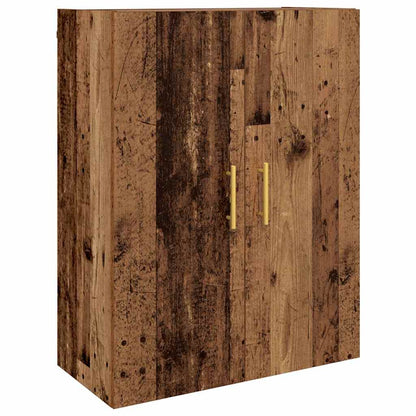 Høyskap Gammelt tre 69.5 x 34 x 180 cm Konstruert tre