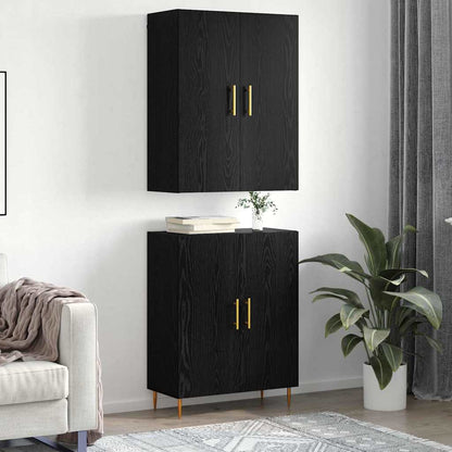 Høyskap Svart eik 69.5 x 34 x 180 cm Konstruert tre
