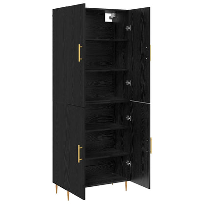 Høyskap Svart eik 69.5 x 34 x 180 cm Konstruert tre