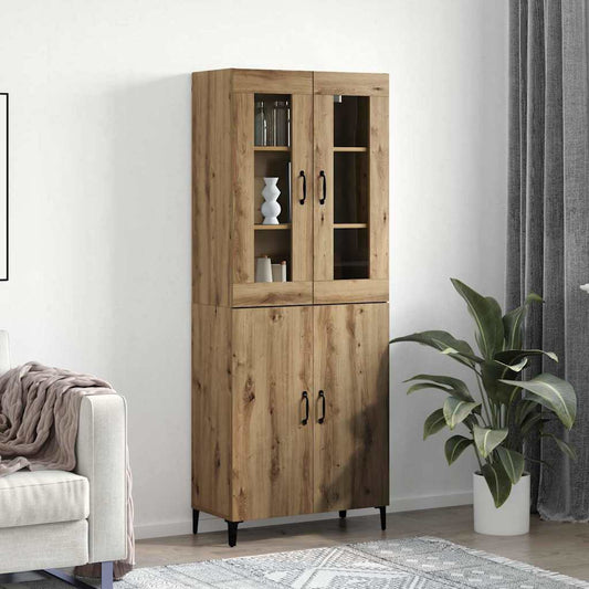 Høyskap 2 pcs artisan eik 69.5 x 34 x 180 cm Konstruert tre