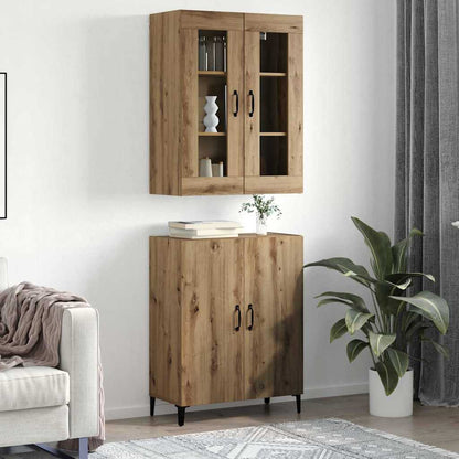 Høyskap 2 pcs artisan eik 69.5 x 34 x 180 cm Konstruert tre