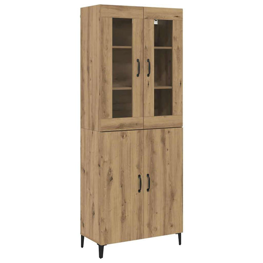 Høyskap 2 pcs artisan eik 69.5 x 34 x 180 cm Konstruert tre