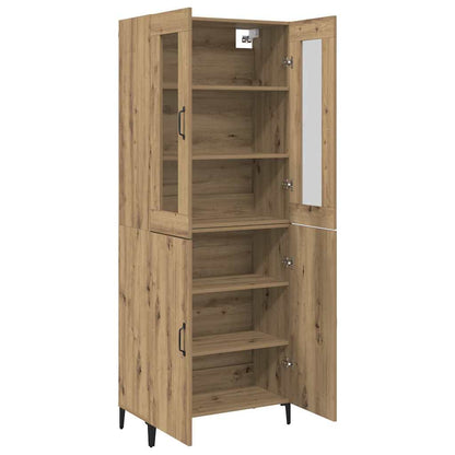 Høyskap 2 pcs artisan eik 69.5 x 34 x 180 cm Konstruert tre