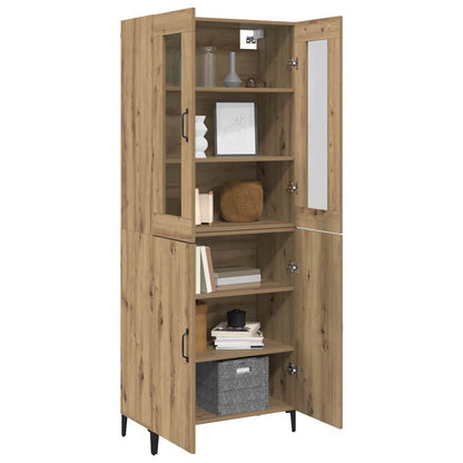 Høyskap 2 pcs artisan eik 69.5 x 34 x 180 cm Konstruert tre