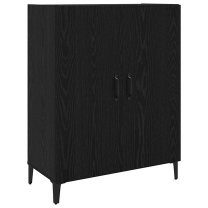 Høyskap 2 pcs Svart eik 69.5 x 34 x 180 cm Konstruert tre