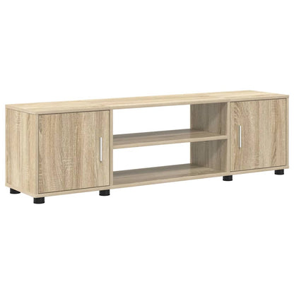 4-delt TV-skapsett Veggmontert 4 pcs Sonoma eik Konstruert tre