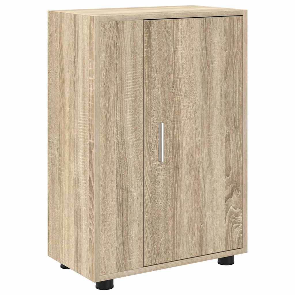 4-delt TV-skapsett Veggmontert 4 pcs Sonoma eik Konstruert tre