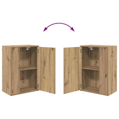 4-delt TV-skapsett Veggmontert 4 pcs artisan eik Konstruert tre