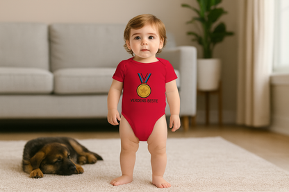 Klassisk kortermet body til baby