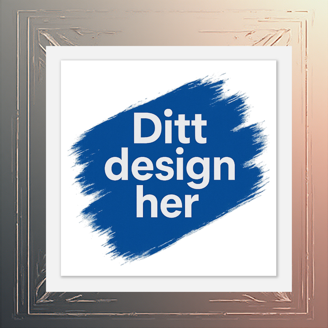 Klassisk plakat i halvmatt papir