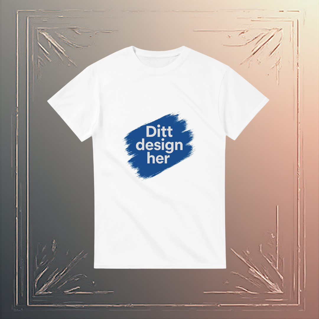 Unisex T-skjorte med rund hals