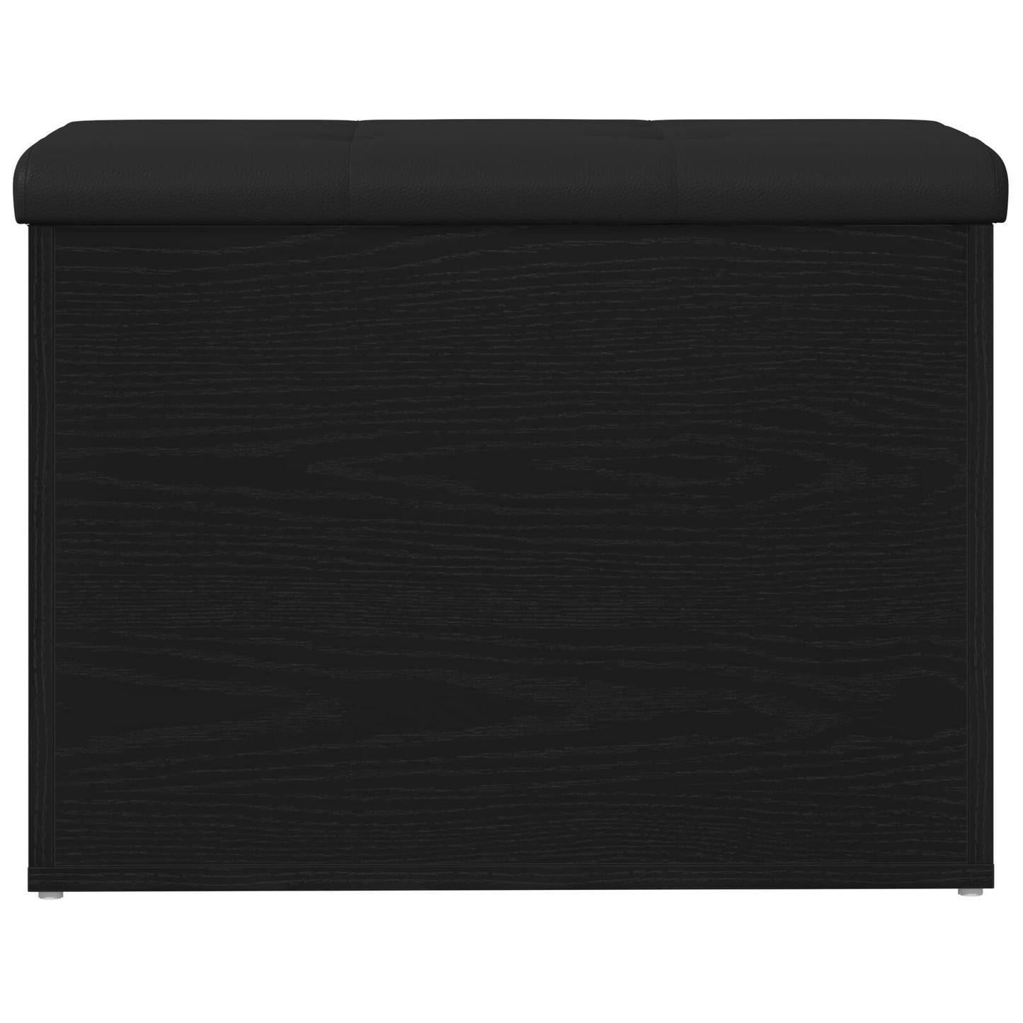 Oppbevaringsbenk Svart Eik 60x40x45 cm Konstruert Tre