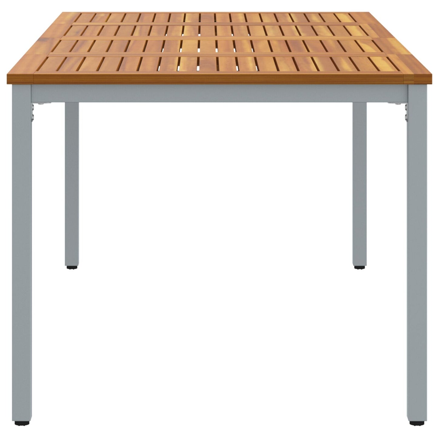 Hagebord 180x90x75 cm Solid Akasietre og Metall