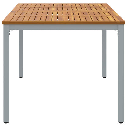 Hagebord 180x90x75 cm Solid Akasietre og Metall