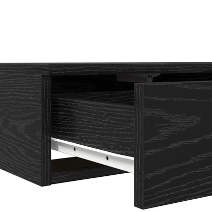 Seng Skuffer Svart 200x36,5x16,5 cm Konstruert Tre