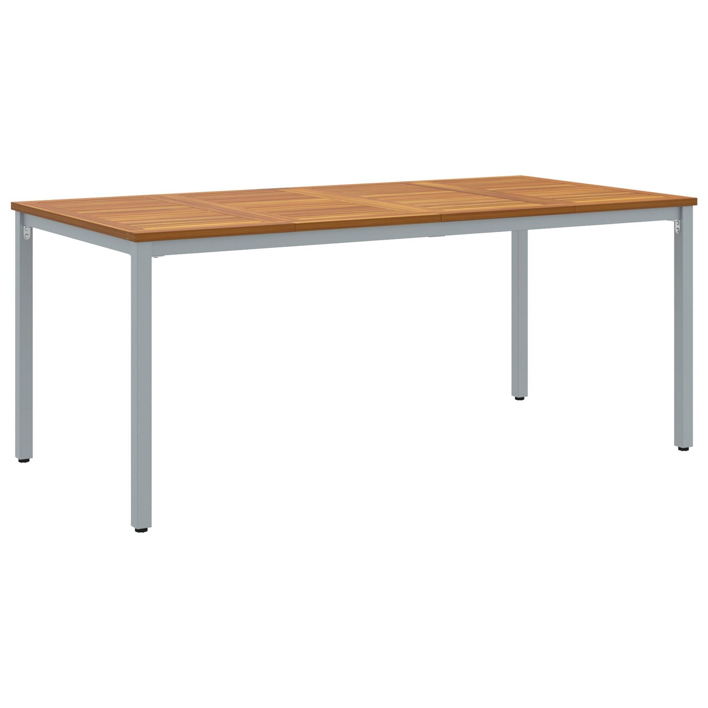 Hagebord 180x90x75 cm Solid Akasietre og Metall