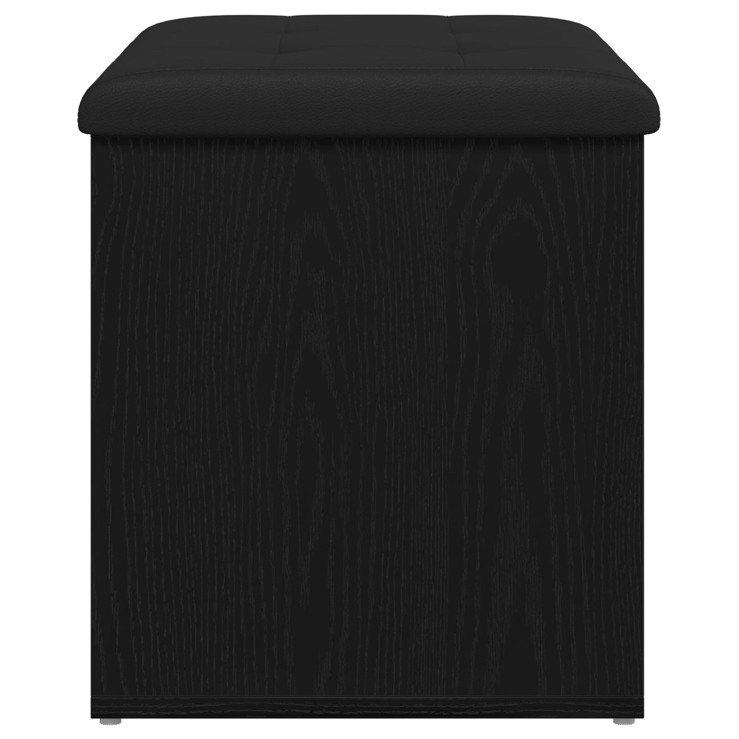 Oppbevaringsbenk Svart Eik 60x40x45 cm Konstruert Tre