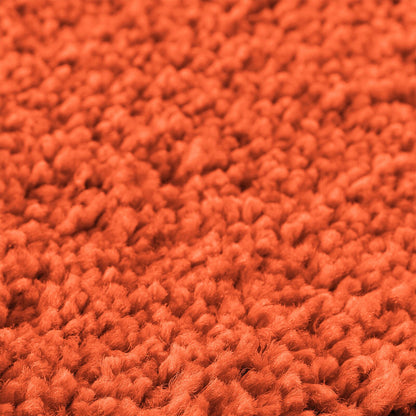 2-delt badematte sett oransje polypropylen sklisikker