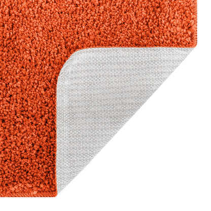 2-delt badematte sett oransje polypropylen sklisikker