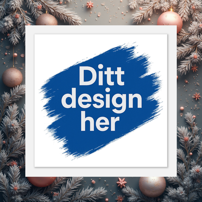 Klassisk plakat i halvmatt papir