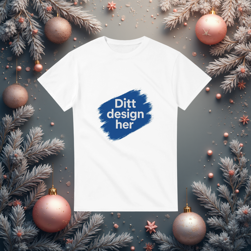 Unisex T-skjorte med rund hals