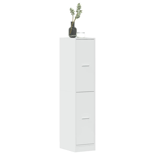 Apotekskap høyglans hvit 30x41x144,5 cm sponplater - DMF Handel