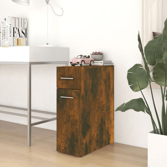 Apotekskap røkt eik 20x45,5x60 cm konstruert tre - DMF Handel