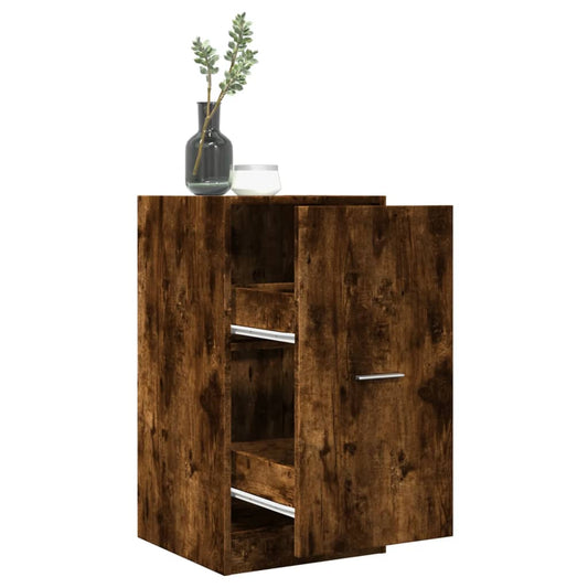 Apotekskap røkt eik 40x41x77,5 cm konstruert tre - DMF Handel