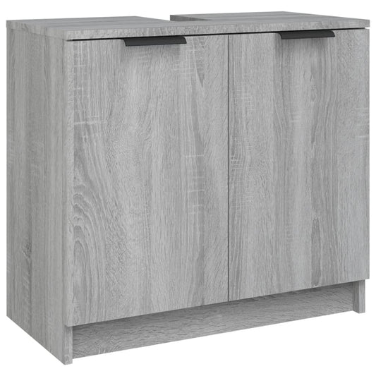 Baderomsskap grå sonoma eik 64,5x33,5x59 cm konstruert tre - DMF Handel