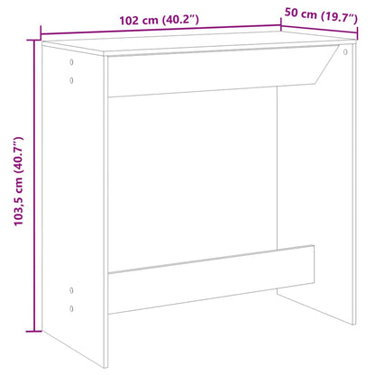 Barbord artisan eik 102x50x103,5 cm konstruert tre - DMF Handel