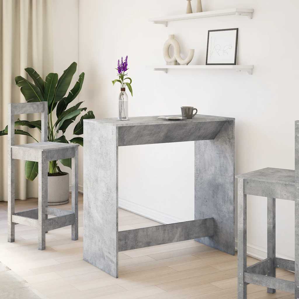 Barbord betonggrå 102x50x103,5 cm konstruert tre - DMF Handel
