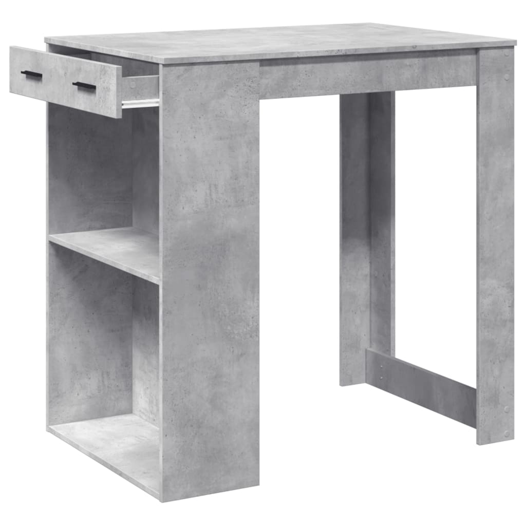 Barbord betonggrå 102x70x103,5 cm konstruert tre - DMF Handel