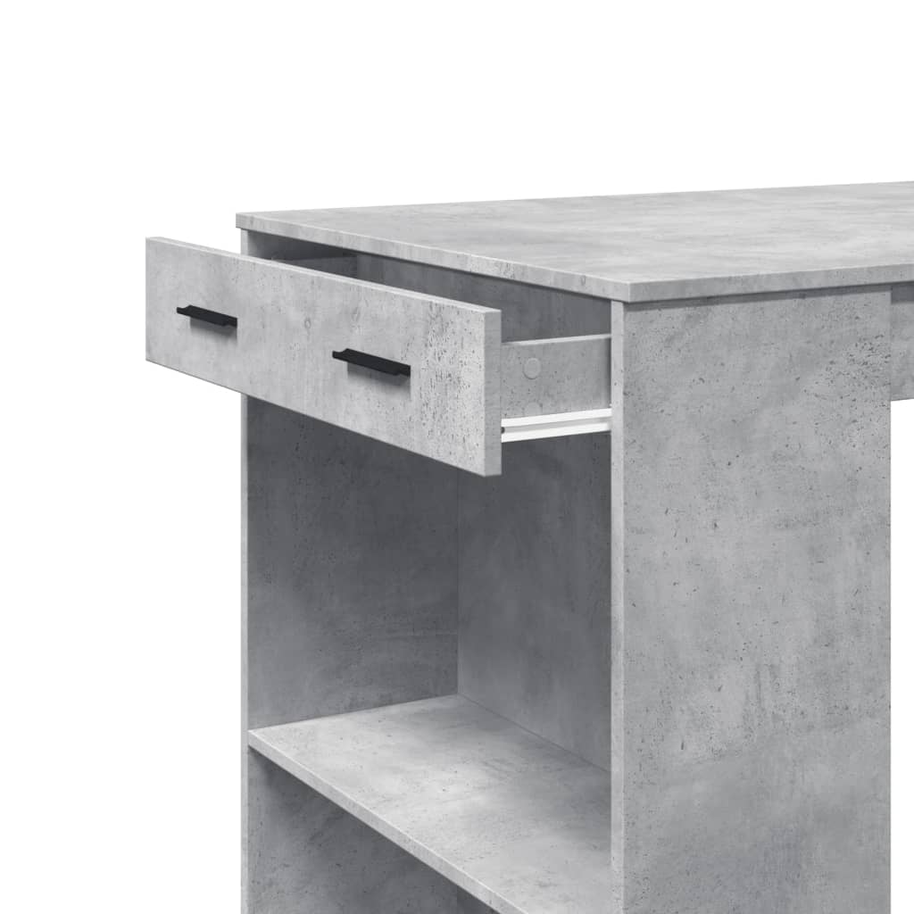 Barbord betonggrå 102x70x103,5 cm konstruert tre - DMF Handel