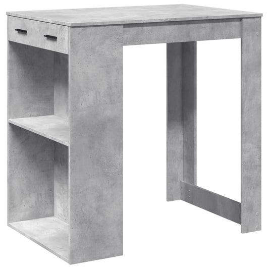 Barbord betonggrå 102x70x103,5 cm konstruert tre - DMF Handel