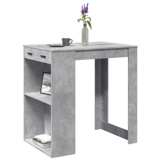 Barbord betonggrå 102x70x103,5 cm konstruert tre - DMF Handel