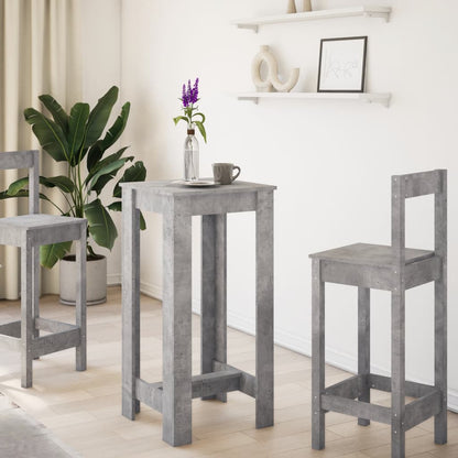 Barbord betonggrå 51x50x103,5 cm konstruert tre - DMF Handel