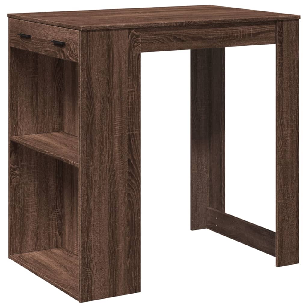 Barbord brun eik 102x70x103,5 cm konstruert tre - DMF Handel