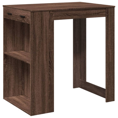 Barbord brun eik 102x70x103,5 cm konstruert tre - DMF Handel