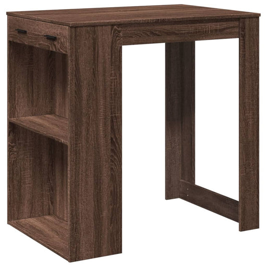 Barbord brun eik 102x70x103,5 cm konstruert tre - DMF Handel