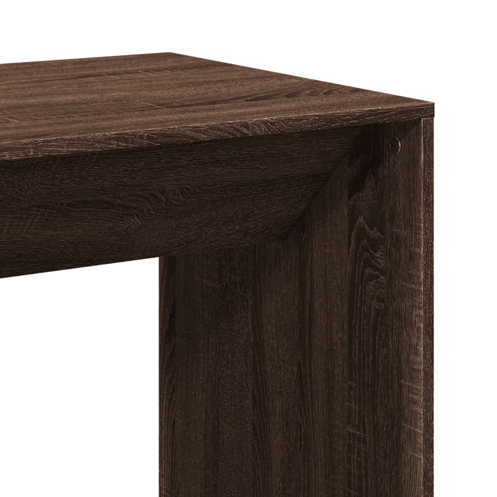 Barbord brun eik 51x50x103,5 cm konstruert tre - DMF Handel