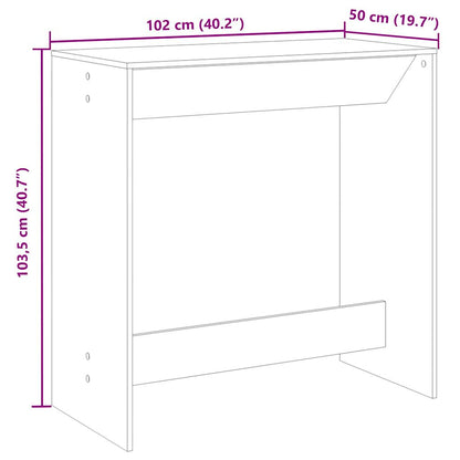 Barbord grå sonoma eik 102x50x103,5 cm konstruert tre - DMF Handel