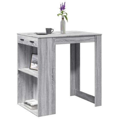 Barbord grå sonoma eik 102x70x103,5 cm konstruert tre - DMF Handel
