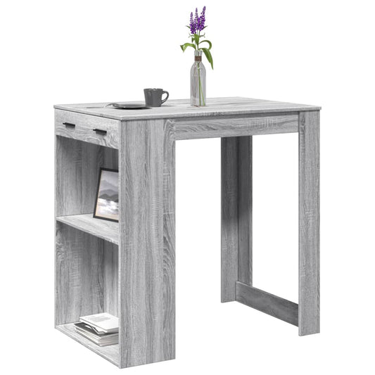 Barbord grå sonoma eik 102x70x103,5 cm konstruert tre - DMF Handel
