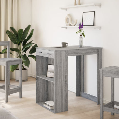 Barbord grå sonoma eik 102x70x103,5 cm konstruert tre - DMF Handel