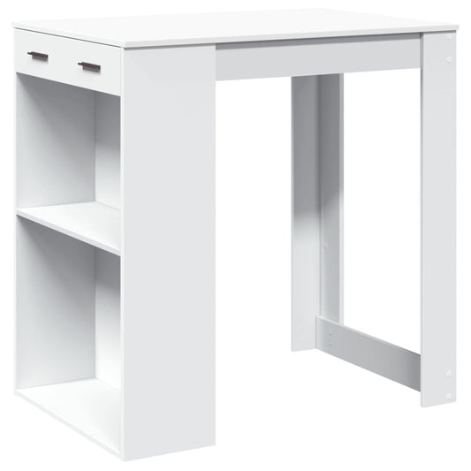 Barbord hvit 102x70x103,5 cm konstruert tre - DMF Handel